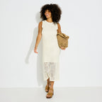 Robe longue en maille ajourée - 1