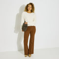 Pantalon velours côtelé femme - 1