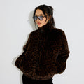 Manteau court léopard femme - 1