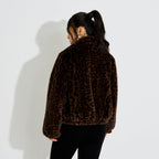 Manteau court léopard femme - 2