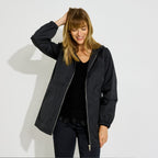 Parka déperlante à capuche femme - 1
