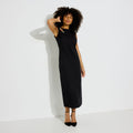Robe longue sans manches avec fente - 1