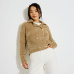 Gilet fluffy double boutonnage femme - 1