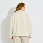 Veste moumoute zippée col montant femme - 2