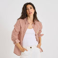Chemise rayée avec broderie femme - 1