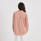 Chemise rayée avec broderie femme - 2