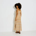 Robe longue en maille fentes latérales - 2