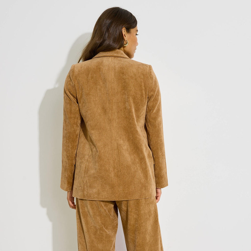 Veste blazer en velours côtelé femme - 2