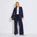 Veste blazer en velours côtelé femme - 1