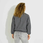 Veste bomber en tweed femme - 2