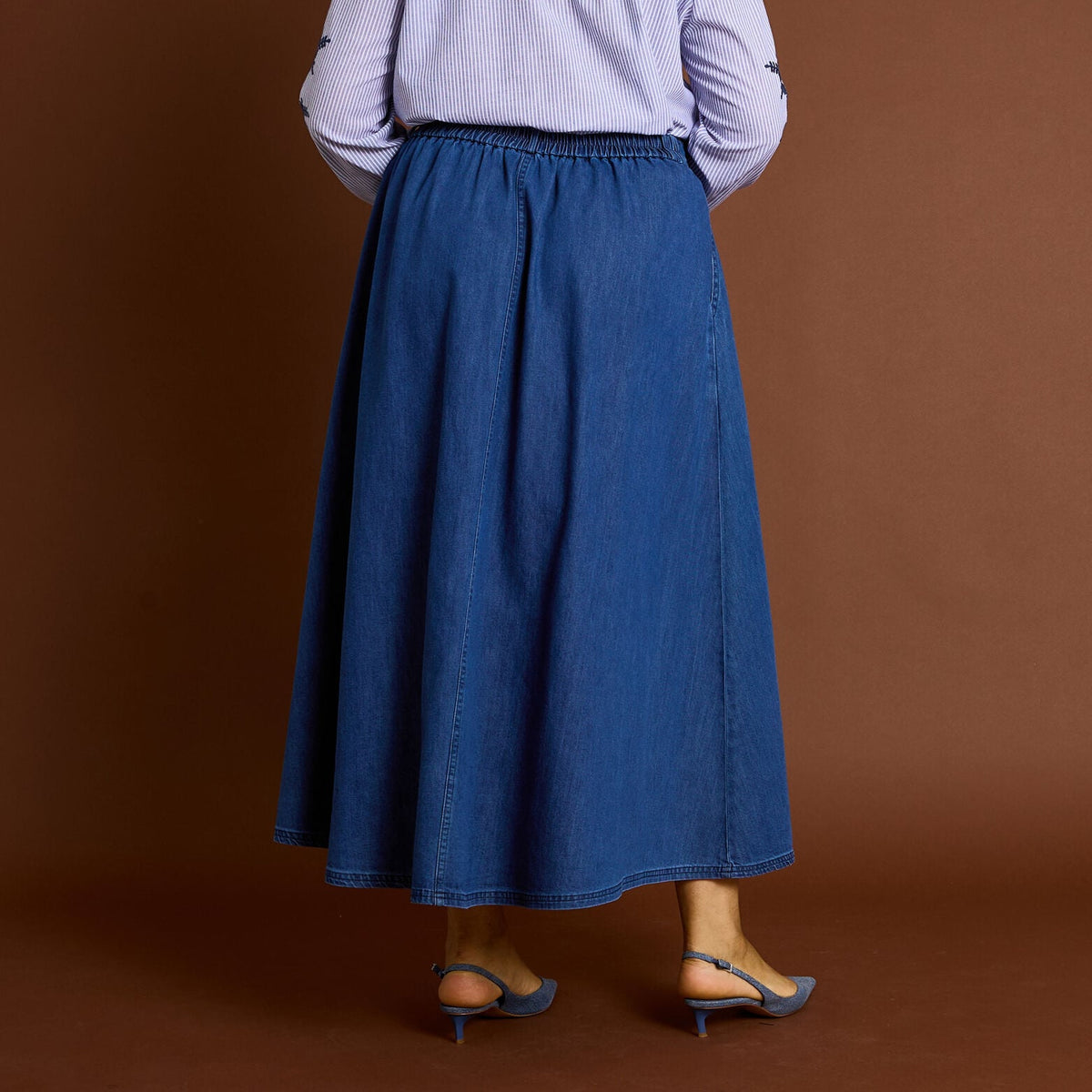 Jupe longue en jean femme - 2