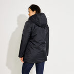Manteau d'hiver mi-long à capuche femme - 2