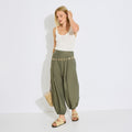 Pantalon fluide bouffant femme - 1