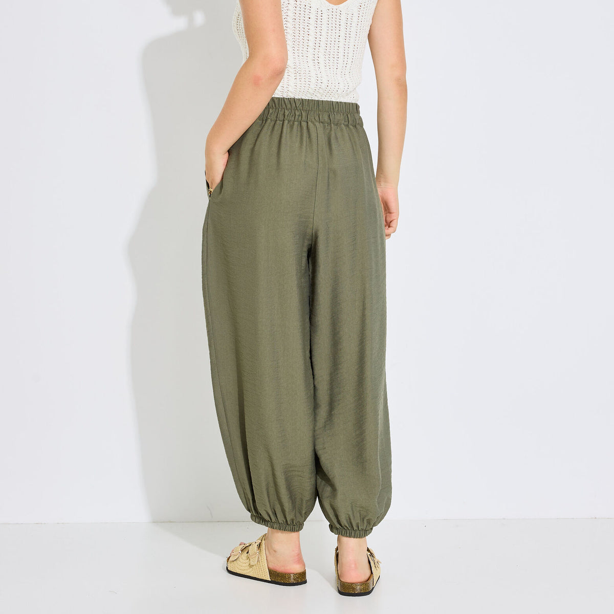 Pantalon fluide bouffant femme - 2