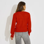 Gilet cache-cœur en maille femme - 2