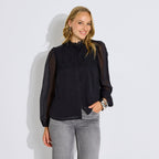 Chemise motifs plumetis femme - 1