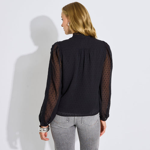 Chemise motifs plumetis femme - 2