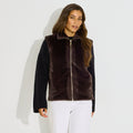 Veste gilet imitation fourrure femme - 1