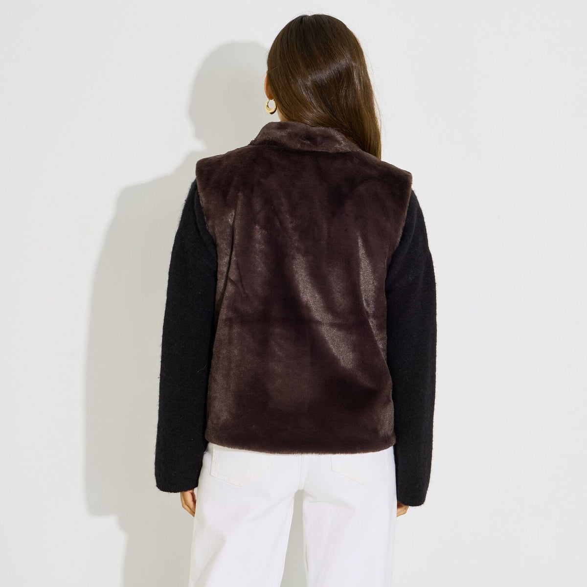 Veste gilet imitation fourrure femme - 2