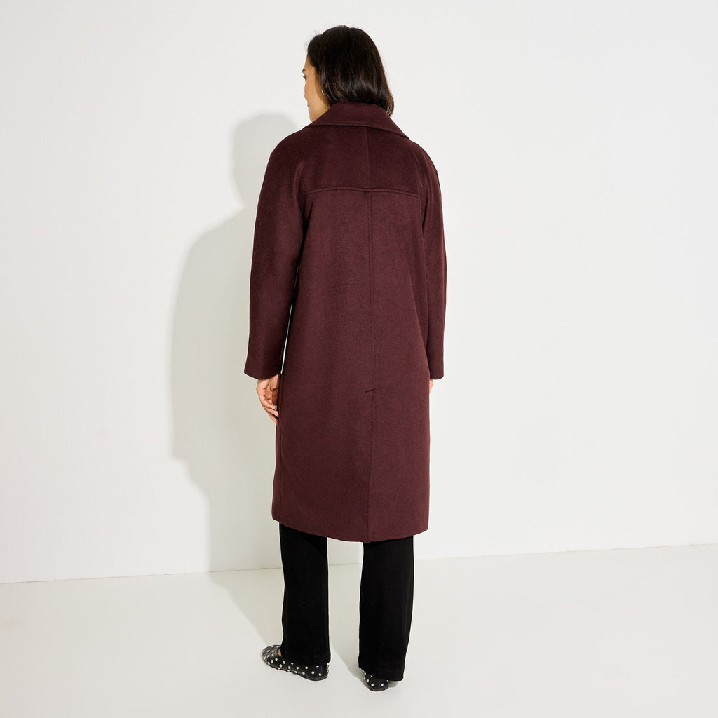 Manteau long double boutonnage femme - 2