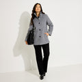 Manteau mi-long col montant femme - 1