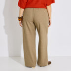Pantalon droit ample chaud maille femme - 2