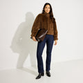 Manteau court imitation fourrure femme - 1