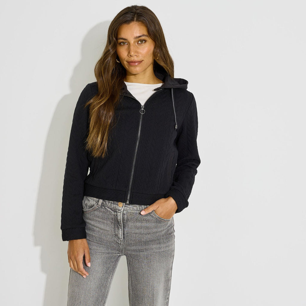 Veste zippée capuche amovible femme - 1