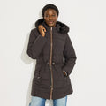 Doudoune mi-longue chaude capuche femme - 1