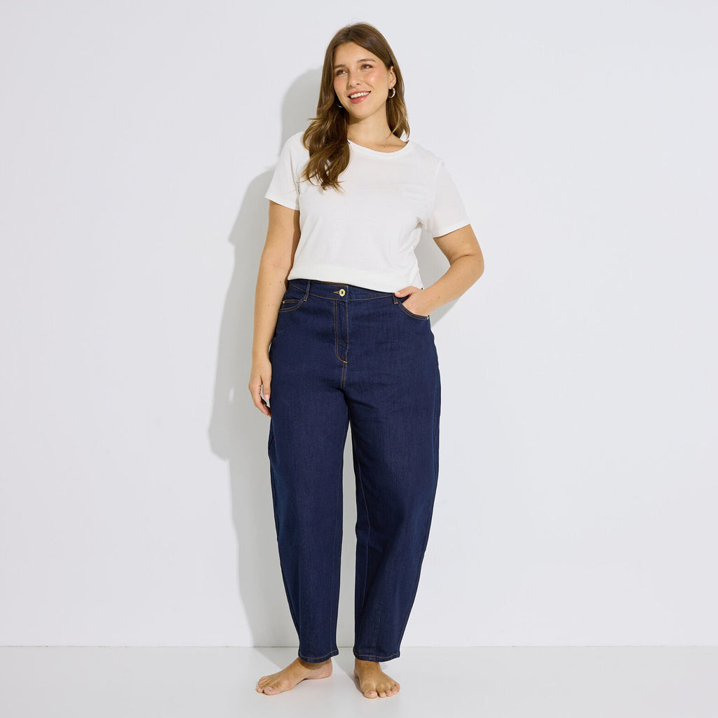 Jean barrel raccourci BERLIN BL02 femme - 1