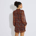 Robe courte imprimé fleurs femme - 2
