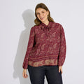 Blouse motif cachemire lavallière femme - 1