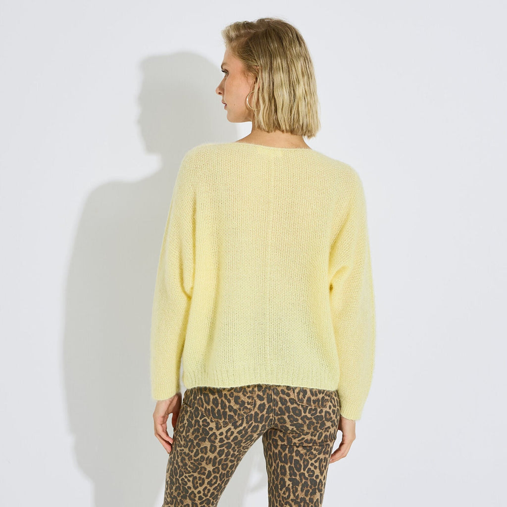 Pull Col V en maille femme - 2